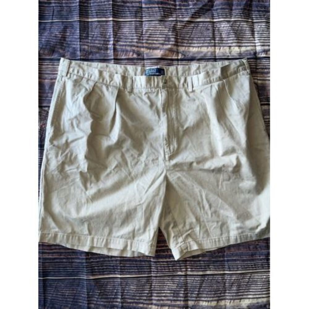 Polo Ralph Lauren Shorts Mens 50B Big Tyler Beige Casual Walking Hiking Trail - Picture 1 of 6